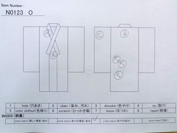 Photo13: N0123O Used Japanese women Pale Grayish Green TSUMUGI pongee / Silk. Flower,   (Grade C) (13)