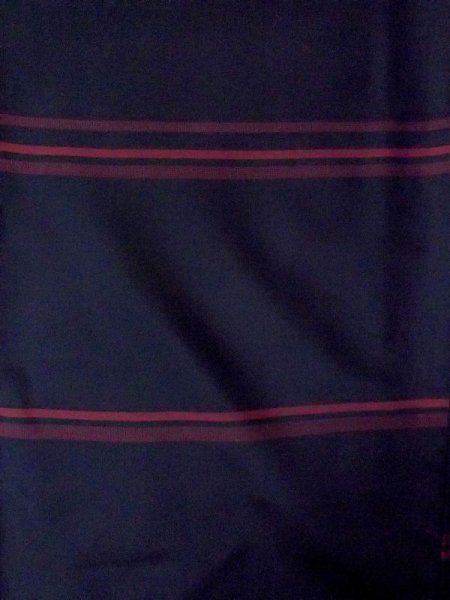 Photo3: N0123P Vintage Japanese women   Black TSUMUGI pongee / Synthetic. Line   (Grade C) (3)