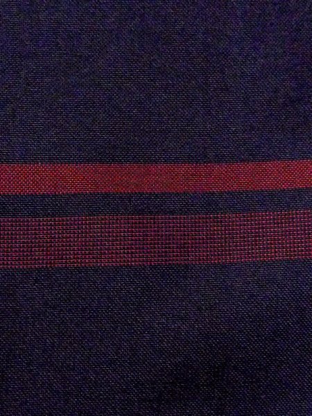 Photo6: N0123P Vintage Japanese women   Black TSUMUGI pongee / Synthetic. Line   (Grade C) (6)