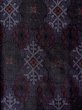 Photo3: N0123Q Vintage Japanese women  Dark Gray TSUMUGI pongee / Silk. Abstract pattern   (Grade C) (3)