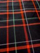 Photo8: Mint N0123T Vintage Japanese women   Black TSUMUGI pongee / Silk. Plaid Checks   (Grade A) (8)