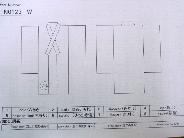 Photo11: N0123W Vintage Japanese women   Orange TSUMUGI pongee / Silk. Plaid Checks   (Grade B) (11)