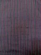 Photo3: N0124B Vintage Japanese women   Gray TSUMUGI pongee / Silk. Stripes   (Grade C) (3)