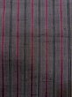 Photo6: N0124B Vintage Japanese women   Gray TSUMUGI pongee / Silk. Stripes   (Grade C) (6)