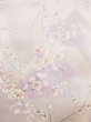 Photo5: N0124D Used Japanese women Pale Light Purple KOMON dyed / Silk. Flower,   (Grade C) (5)