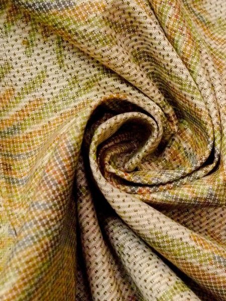 Photo10: N0130A Vintage Japanese women Pale Grayish Green HITOE unlined / Silk. Flower,   (Grade C) (10)