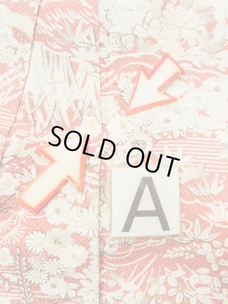 Photo14: N0130G Vintage Japanese women  Pale Coral KOMON dyed / Silk. Peony,   (Grade B) (14)