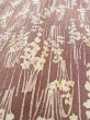 Photo8: Mint N0130H Vintage Japanese women  Purplish Brown KOMON dyed / Silk. Iris,   (Grade A) (8)