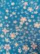 Photo5: N0130J Vintage Japanese women   Light Blue KOMON dyed / Silk. Flower,   (Grade B) (5)