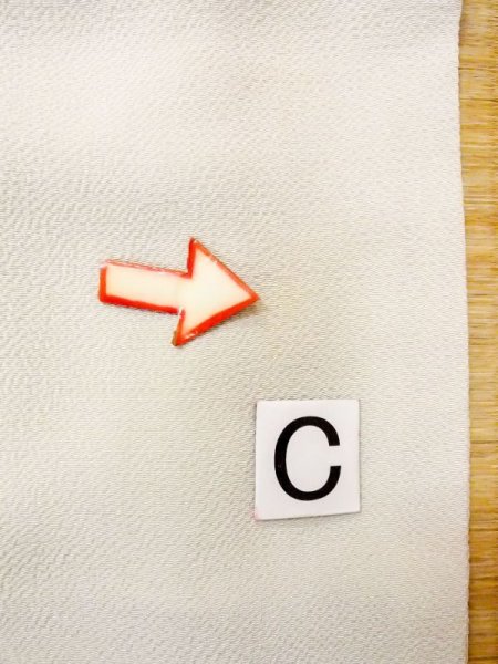 Photo14: N0130K Vintage Japanese women Pale Greenish Gray IROMUJI plain colored / Silk.    (Grade B) (14)