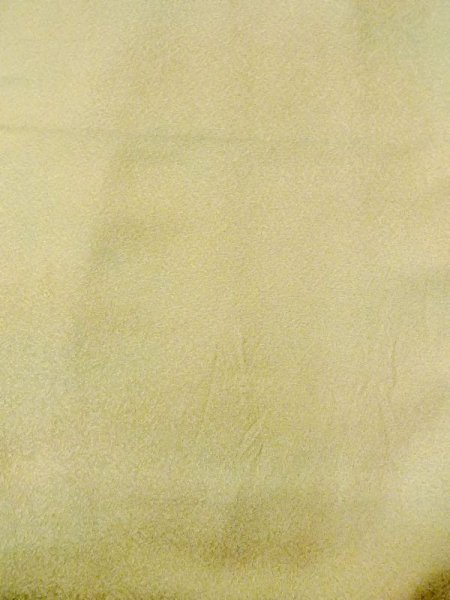Photo3: N0130L Vintage Japanese women  Pale Yellowish Green Iromuji / Silk.    (Grade B) (3)