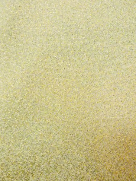 Photo5: N0130L Vintage Japanese women  Pale Yellowish Green Iromuji / Silk.    (Grade B) (5)
