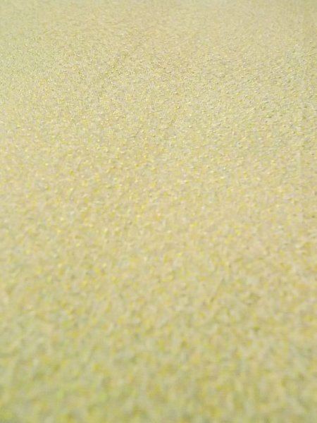 Photo6: N0130L Vintage Japanese women  Pale Yellowish Green Iromuji / Silk.    (Grade B) (6)