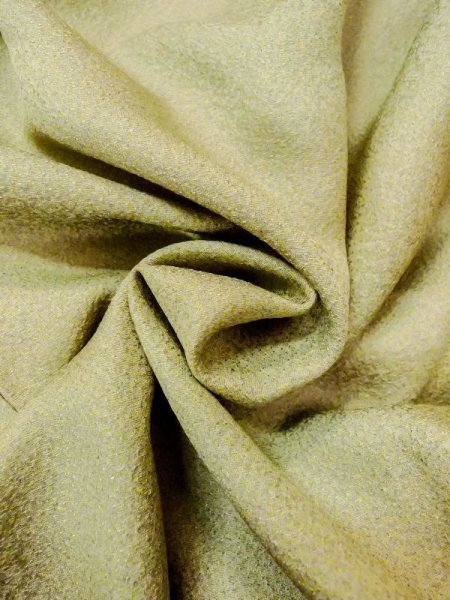 Photo9: N0130L Vintage Japanese women  Pale Yellowish Green Iromuji / Silk.    (Grade B) (9)