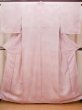 Photo1: N0130R Vintage Japanese women   Pink IROMUJI plain colored / Silk. Gradation   (Grade C) (1)