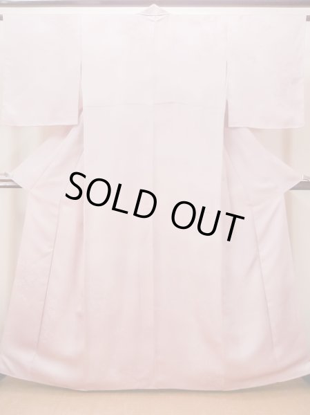 Photo2: N0130R Vintage Japanese women   Pink IROMUJI plain colored / Silk. Gradation   (Grade C) (2)