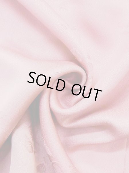 Photo9: N0130R Vintage Japanese women   Pink IROMUJI plain colored / Silk. Gradation   (Grade C) (9)