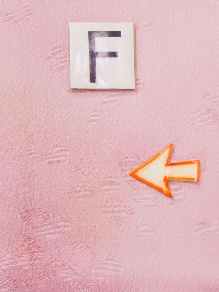 Photo17: N0130R Vintage Japanese women   Pink IROMUJI plain colored / Silk. Gradation   (Grade C) (17)