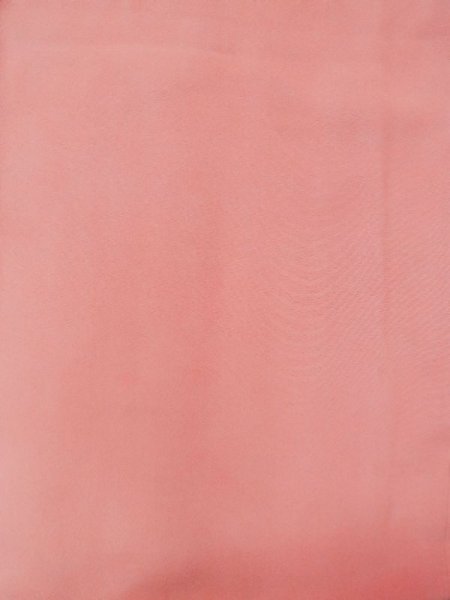 Photo4: N0130S Vintage Japanese women Vivid Grayish Pink IROMUJI plain colored / Silk.    (Grade C) (4)