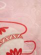 Photo6: N0131B Antique Japanese women Pale Light Pink Kids / Silk. Wave, Base embossed woven pattern : Jamanese ball  (Grade D) (6)