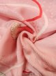 Photo14: N0131B Antique Japanese women Pale Light Pink Kids / Silk. Wave, Base embossed woven pattern : Jamanese ball  (Grade D) (14)