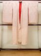 Photo1: N0131C Antique Japanese women Pale  Pink Kids / Silk. TACHIBANA orange, Nagajuban for Kids. It is padded with cotton at hem.  (Grade C) (1)