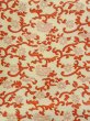 Photo3: N0209A Antique Japanese women   Ivory Kids / Silk. SAKURA cherry blossom, It is padded.  (Grade C) (3)