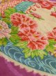 Photo11: N0209A Antique Japanese women   Ivory Kids / Silk. SAKURA cherry blossom, It is padded.  (Grade C) (11)