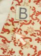 Photo16: N0209A Antique Japanese women   Ivory Kids / Silk. SAKURA cherry blossom, It is padded.  (Grade C) (16)