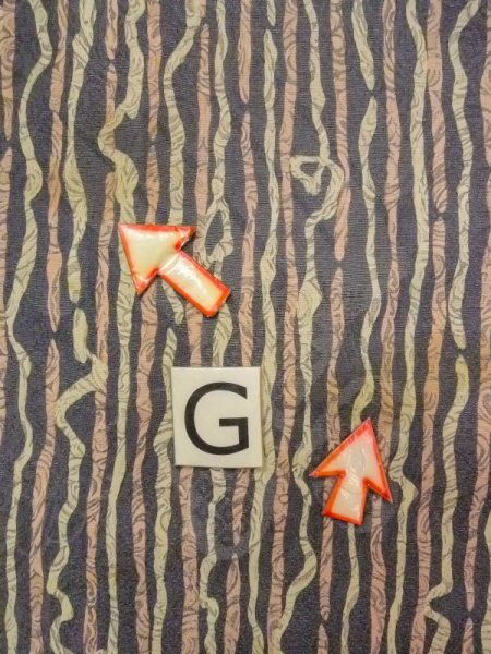 Photo20: N0209F Vintage Japanese women  Grayish Navy Blue HAORI short jacket / Silk. Wood grain pattern,   (Grade D) (20)