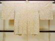 Photo2: N0209K Vintage Japanese women  Pale Brown HAORI short jacket / Silk. Abstract pattern   (Grade C) (2)