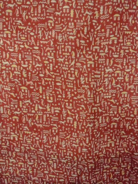 Photo3: N0209L Vintage Japanese women   Brown HAORI short jacket / Silk. Bird,   (Grade B) (3)