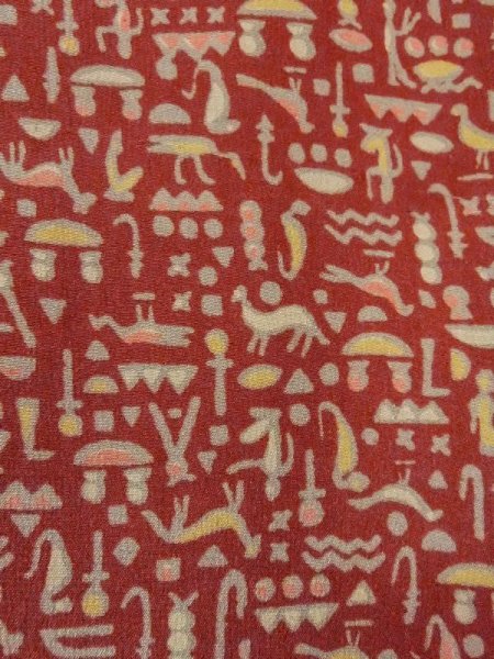 Photo6: N0209L Vintage Japanese women   Brown HAORI short jacket / Silk. Bird,   (Grade B) (6)