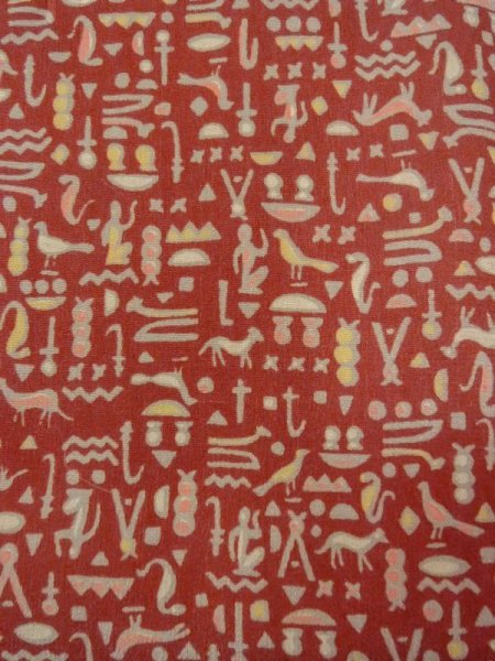 Photo7: N0209L Vintage Japanese women   Brown HAORI short jacket / Silk. Bird,   (Grade B) (7)