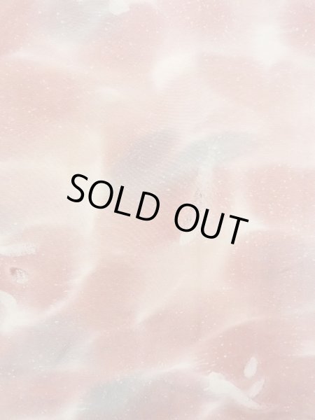 Photo4: N0209M Vintage Japanese women Pale Grayish Pink HAORI short jacket / Silk. Flower,   (Grade B) (4)