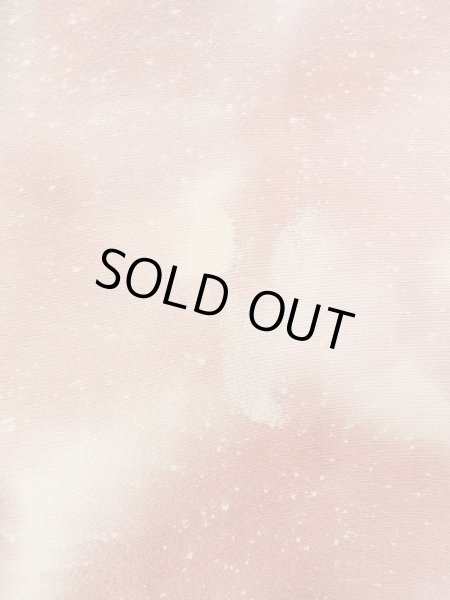 Photo5: N0209M Vintage Japanese women Pale Grayish Pink HAORI short jacket / Silk. Flower,   (Grade B) (5)