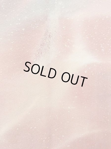 Photo7: N0209M Vintage Japanese women Pale Grayish Pink HAORI short jacket / Silk. Flower,   (Grade B) (7)