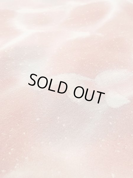 Photo9: N0209M Vintage Japanese women Pale Grayish Pink HAORI short jacket / Silk. Flower,   (Grade B) (9)