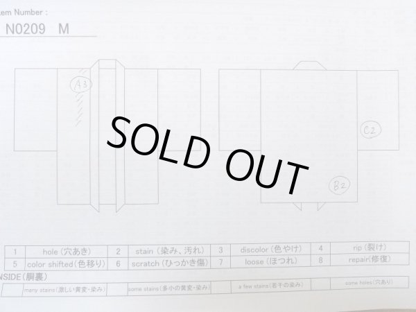 Photo13: N0209M Vintage Japanese women Pale Grayish Pink HAORI short jacket / Silk. Flower,   (Grade B) (13)