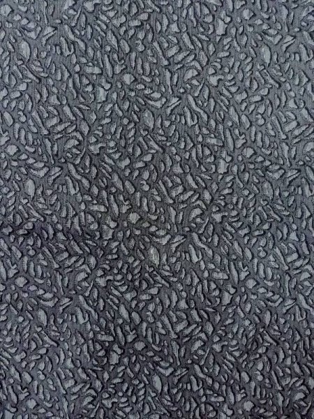 Photo4: N0209Q Vintage Japanese women   Gray HAORI short jacket / Silk. Abstract pattern   (Grade B) (4)