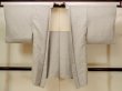 Photo1: N0209R Vintage Japanese women  Grayish Olive HAORI short jacket / Silk. Abstract pattern   (Grade C) (1)