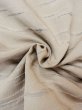 Photo11: N0209R Vintage Japanese women  Grayish Olive HAORI short jacket / Silk. Abstract pattern   (Grade C) (11)