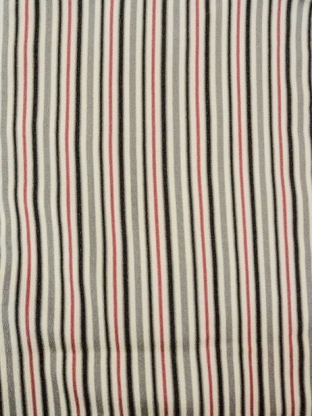 Photo3: N0209V Vintage Japanese women   Off White HAORI short jacket / Silk. Stripes   (Grade C) (3)