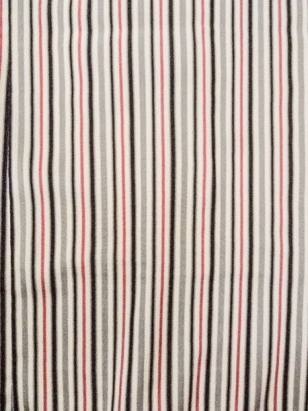 Photo4: N0209V Vintage Japanese women   Off White HAORI short jacket / Silk. Stripes   (Grade C) (4)