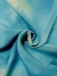 Photo12: N0209Y Vintage Japanese women   Light Blue HAORI short jacket / Silk. Flower,   (Grade C) (12)