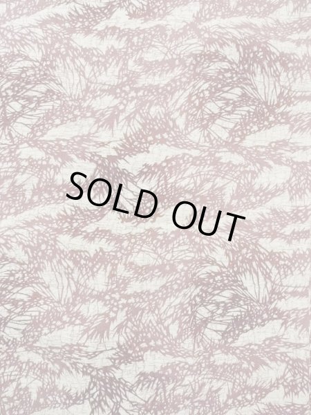 Photo4: N0210A Vintage Japanese women   Off White HAORI short jacket / Silk. Leaf,   (Grade C) (4)