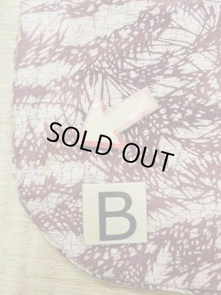 Photo15: N0210A Vintage Japanese women   Off White HAORI short jacket / Silk. Leaf,   (Grade C) (15)