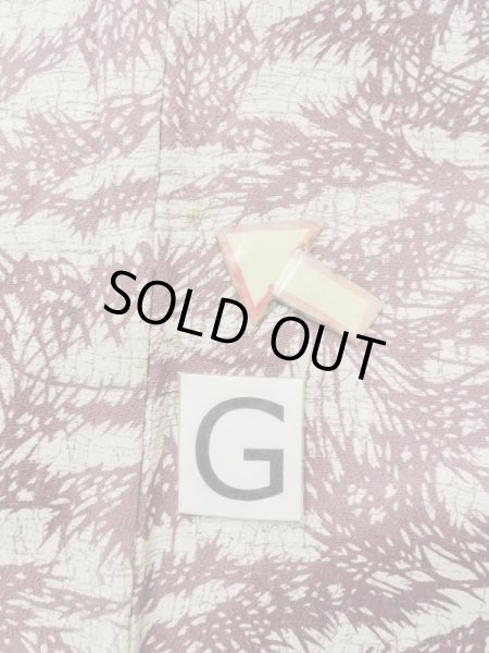 Photo20: N0210A Vintage Japanese women   Off White HAORI short jacket / Silk. Leaf,   (Grade C) (20)