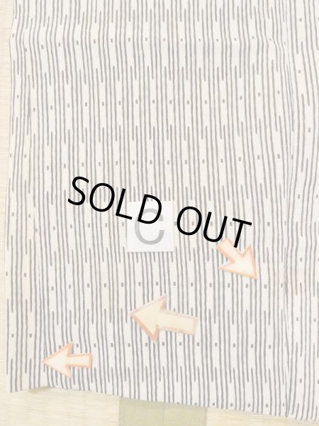 Photo14: N0210B Vintage Japanese women   Off White HAORI short jacket / Silk. Line,   (Grade C) (14)