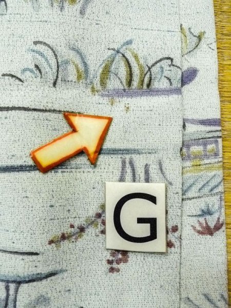 Photo20: N0210C Vintage Japanese women Pale Greenish Light Blue HAORI short jacket / Silk. MOMIJI maple leaf,   (Grade C) (20)